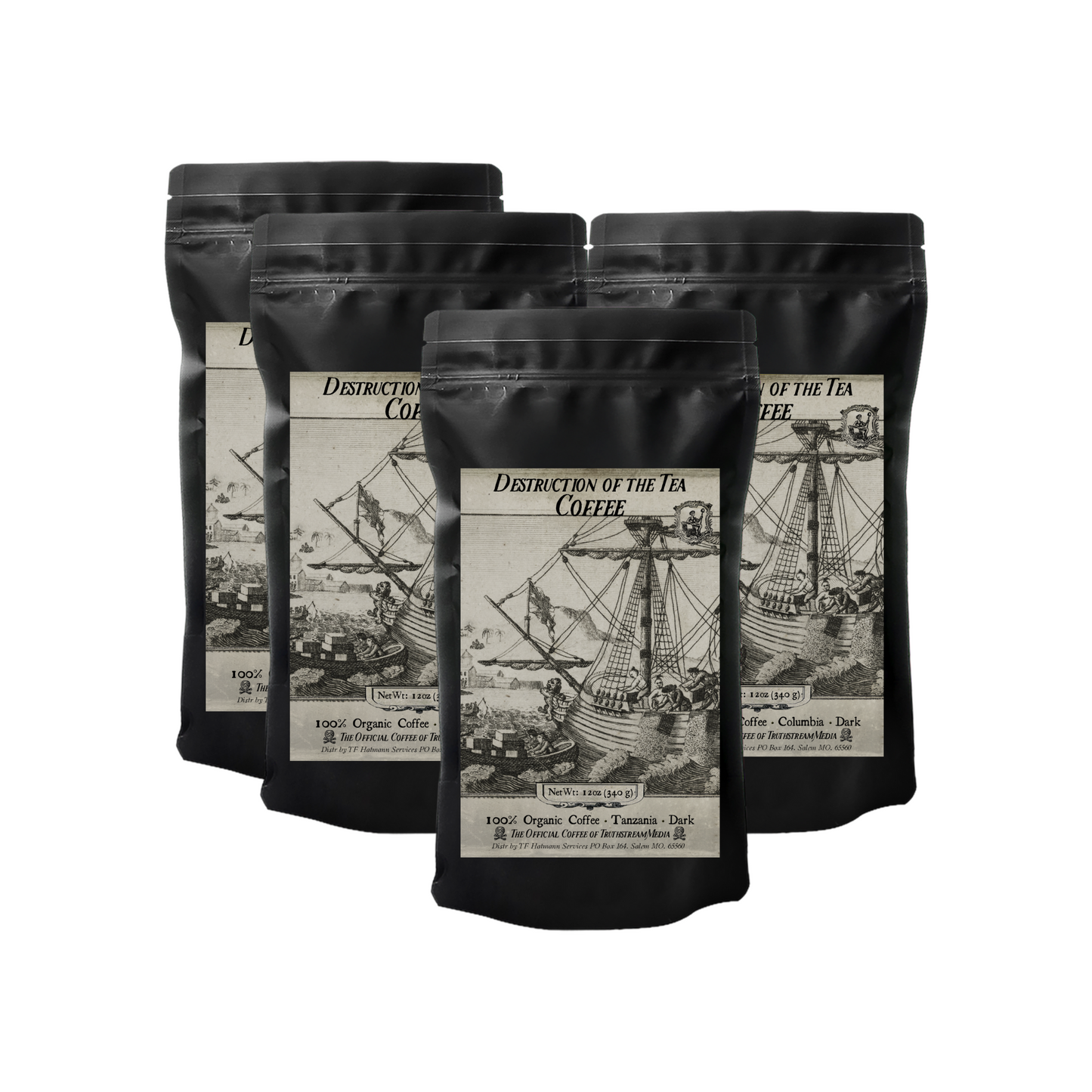 Destruction of the Tea Coffee Sample Pack 4-12oz Bags